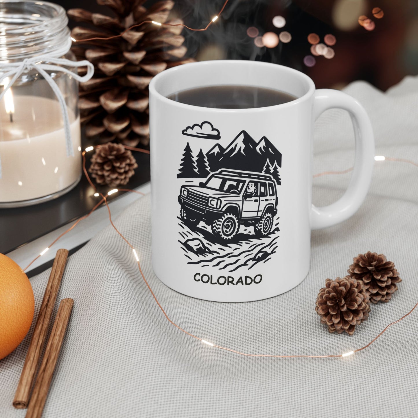 "Colorado: Where ‘off-roading’ is just the way we get to work." Ceramic Mug  - 13509