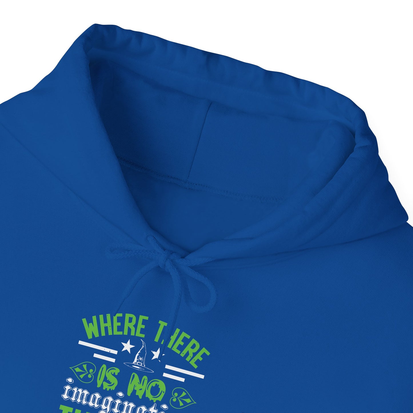 Where There Is No Imagination, There Is No Horror - Unisex Heavy Blend™ Hooded Sweatshirt - 13759