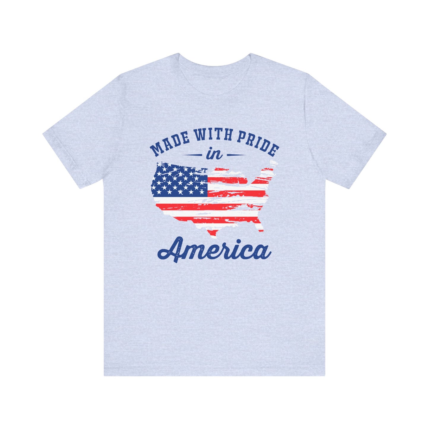 American Pride Unisex Tee, Patriotic Shirt, USA Pride Tee, Independence Day Apparel, Gift for Veterans, Summer Fashion - 13693