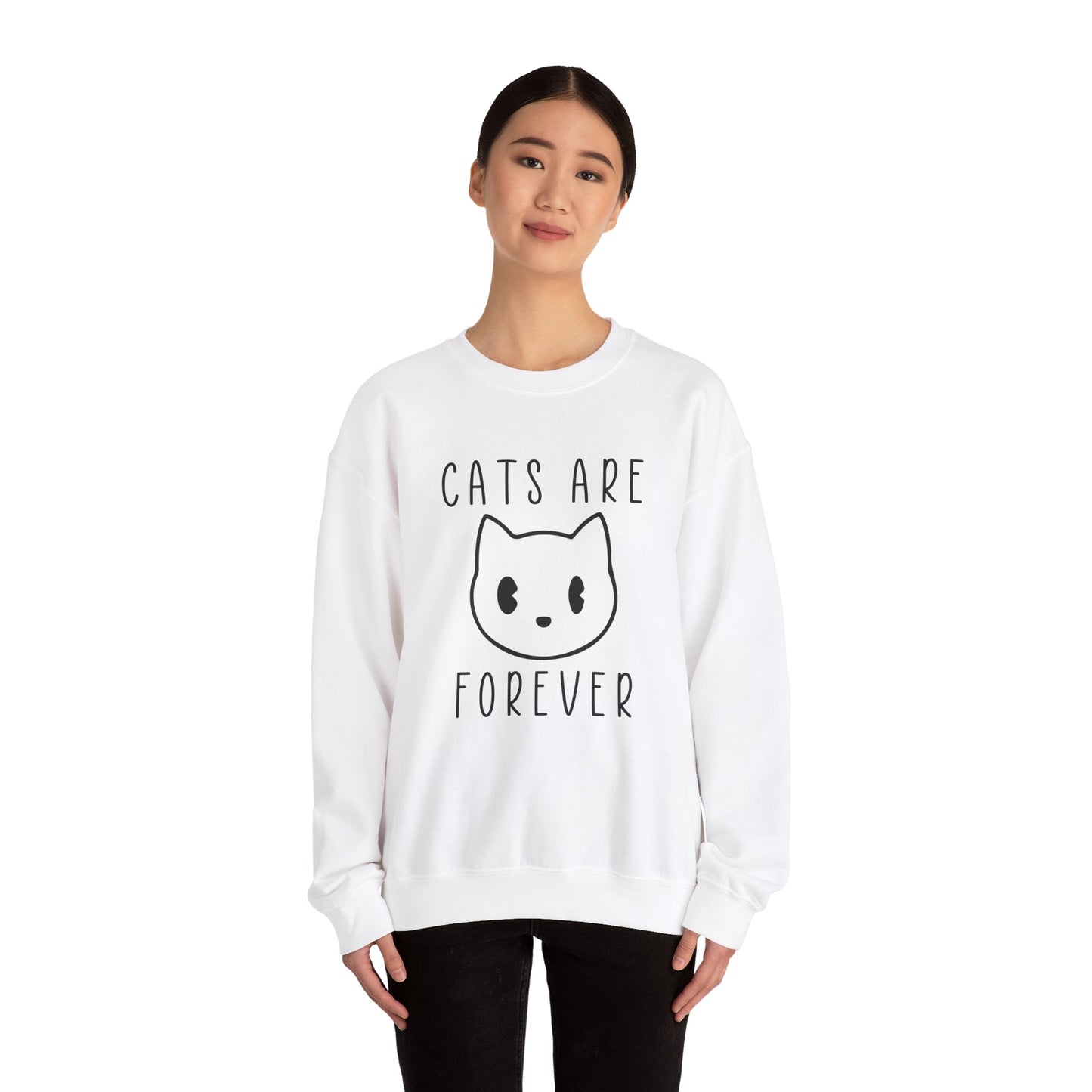 Cats Are Forever - Unisex Heavy Blend™ Crewneck Sweatshirt