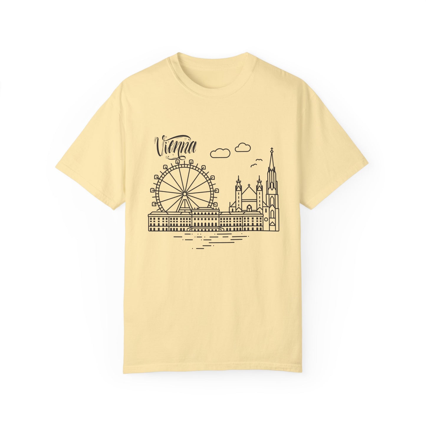 Vienna Unisex Garment-Dyed T-Shirt - Travel Souvenir Tee - 12205