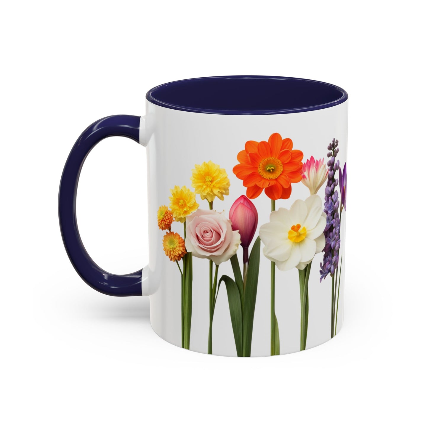 Bright Flowers - Accent Coffee Mug (11, 15oz) - 10400