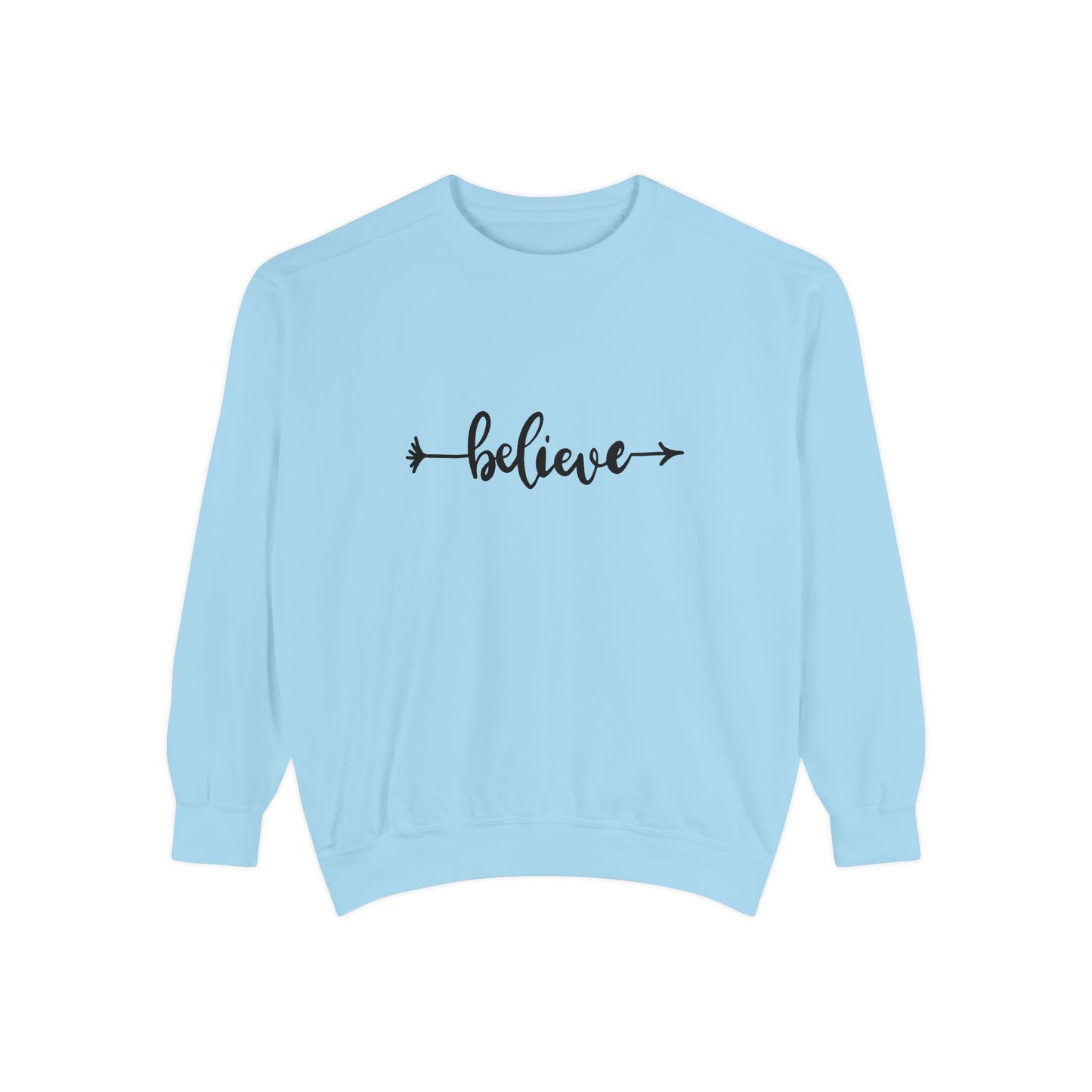 Believe - Unisex Garment-Dyed Sweatshirt - 10530