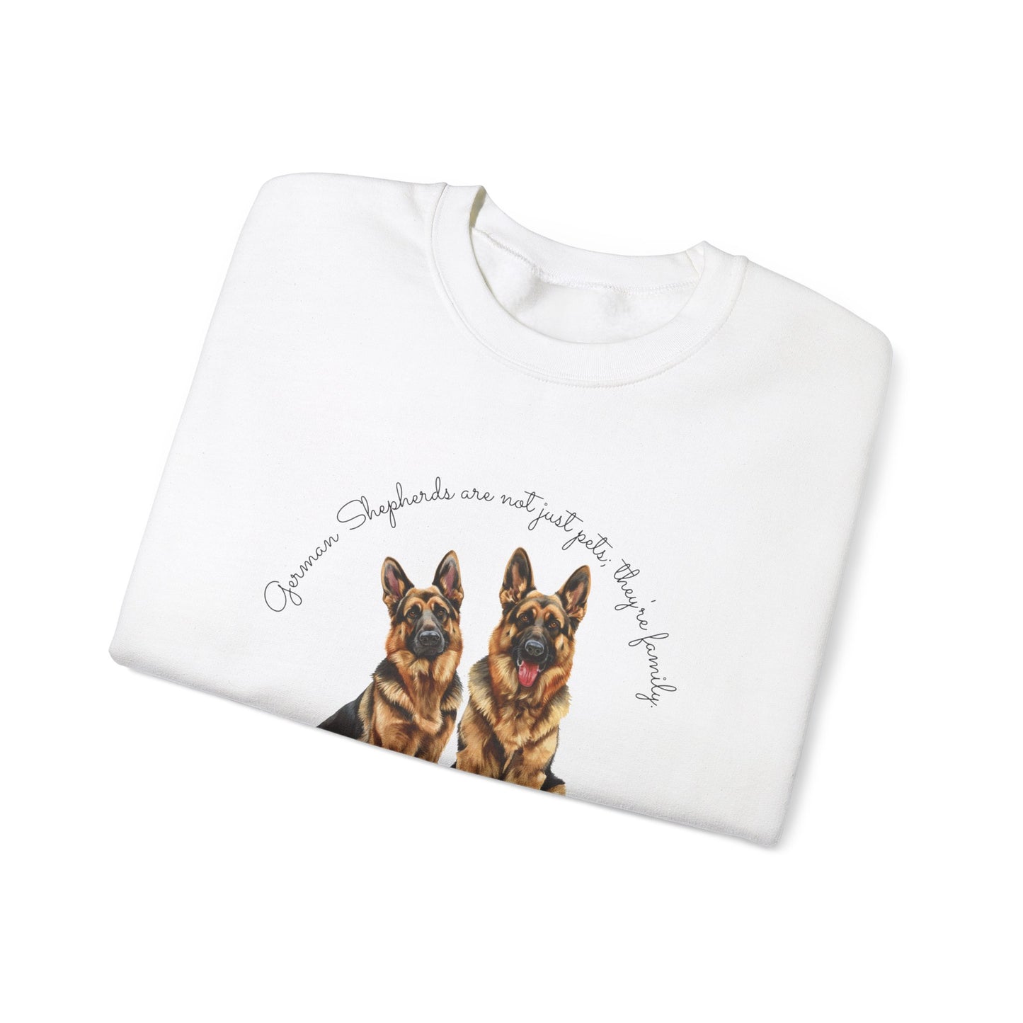 German Shepherds are not just pets; they're family - Unisex Heavy Blend™ Crewneck Sweatshirt