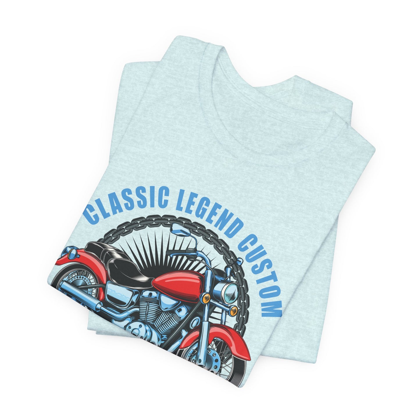 Classic Legend Custom, Motorcycle Chopper - Unisex Jersey Short Sleeve Tee - 13556
