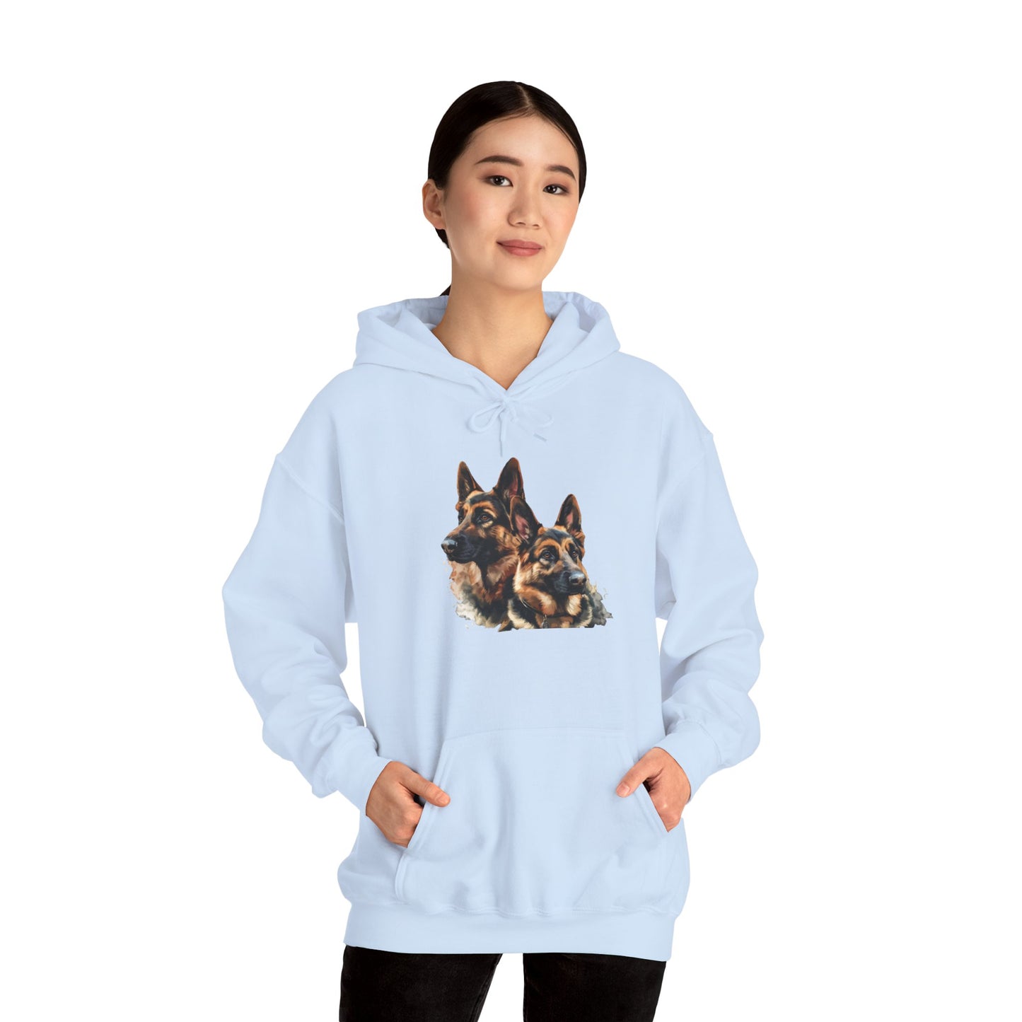 German Shepherds: Born to Protect - Unisex Heavy Blend™ Hooded Sweatshirt