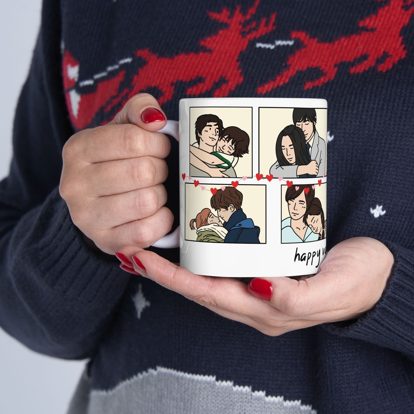 Happy Valentine's Day - Ceramic Mug, (11oz, 15oz) - 11575