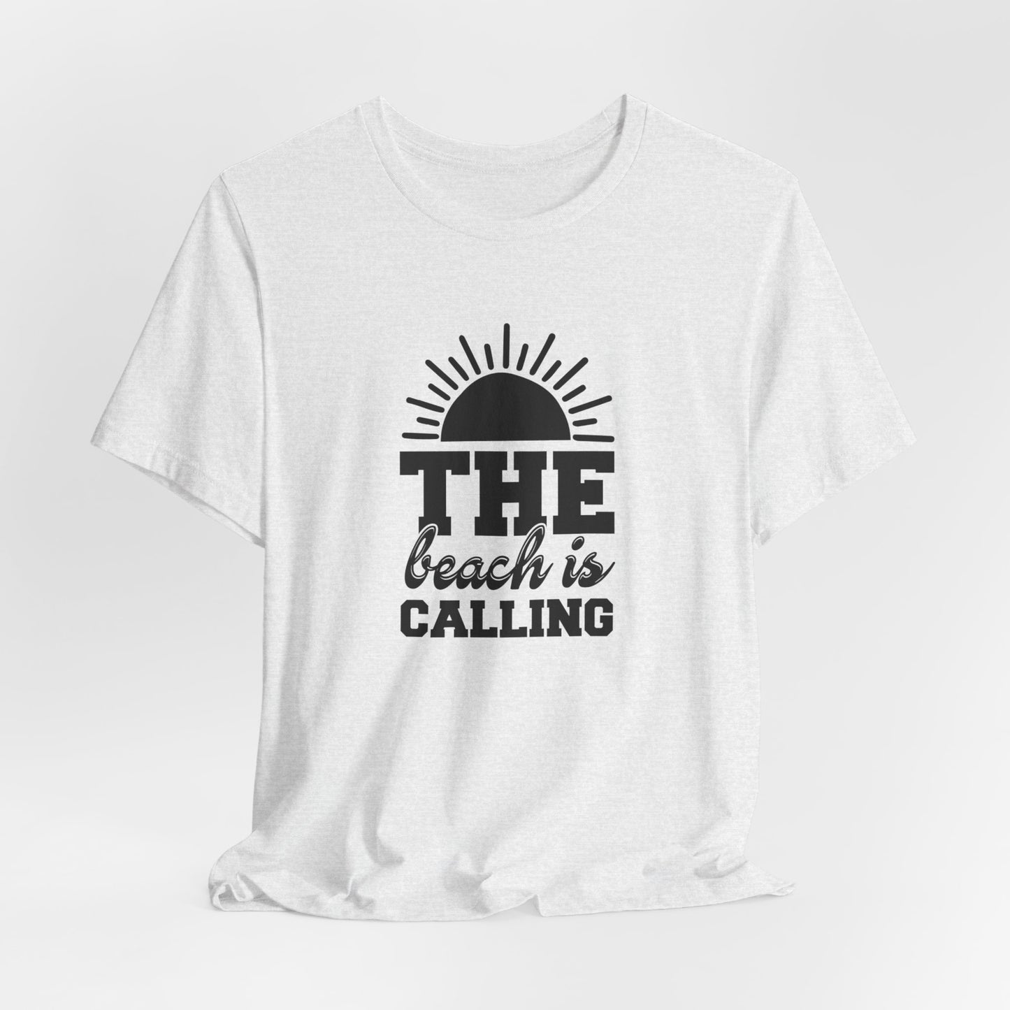 Summer: The Beach Is Calling - Unisex Jersey Short Sleeve Tee