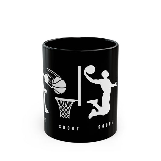 Dribble  Shoot  Score Repeat Mug | Basketball Lovers