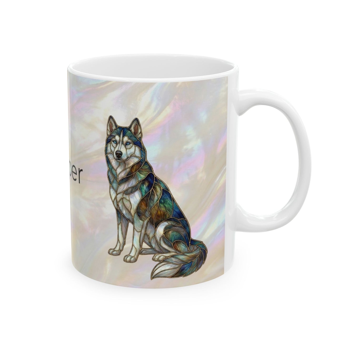 Personalized Husky Name Mug — Custom 'Cooper' Ceramic Coffee Cup (11oz/15oz) - 14524