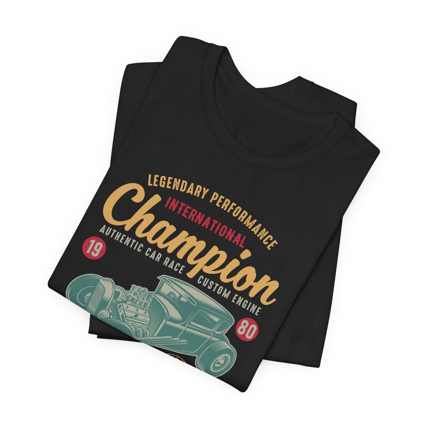 Legendary Performance, Vintage Racing, Retro Automotive - Unisex Jersey Short Sleeve Tee