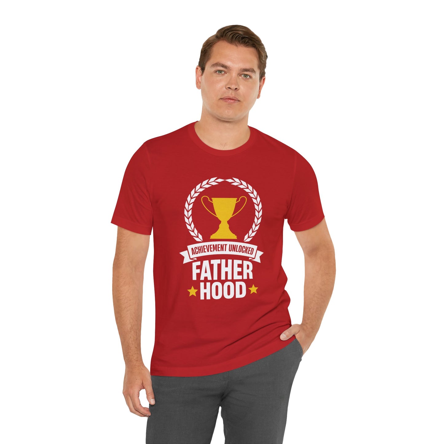 Achievement Unlocked, Fatherhood - Unisex Jersey Short Sleeve Tee