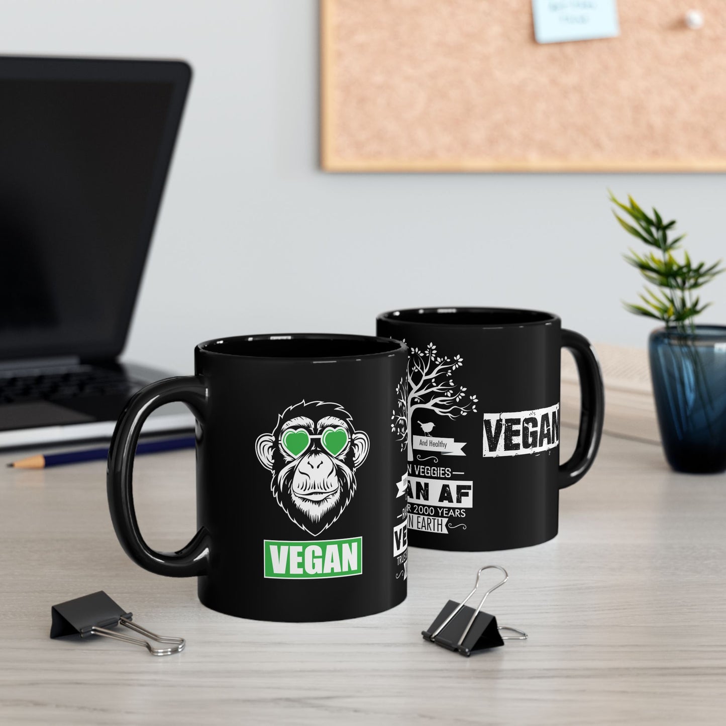 100% Natural & Healthy, Raised by Veggies - Black Mug (11oz, 15oz)