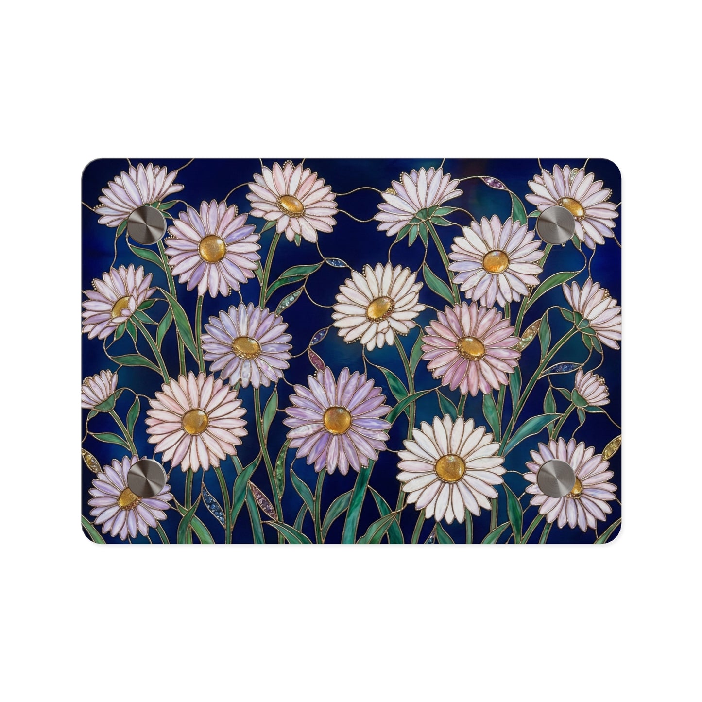 Aster Field Acrylic Wall Art Panel — Floral Home Décor - 14607