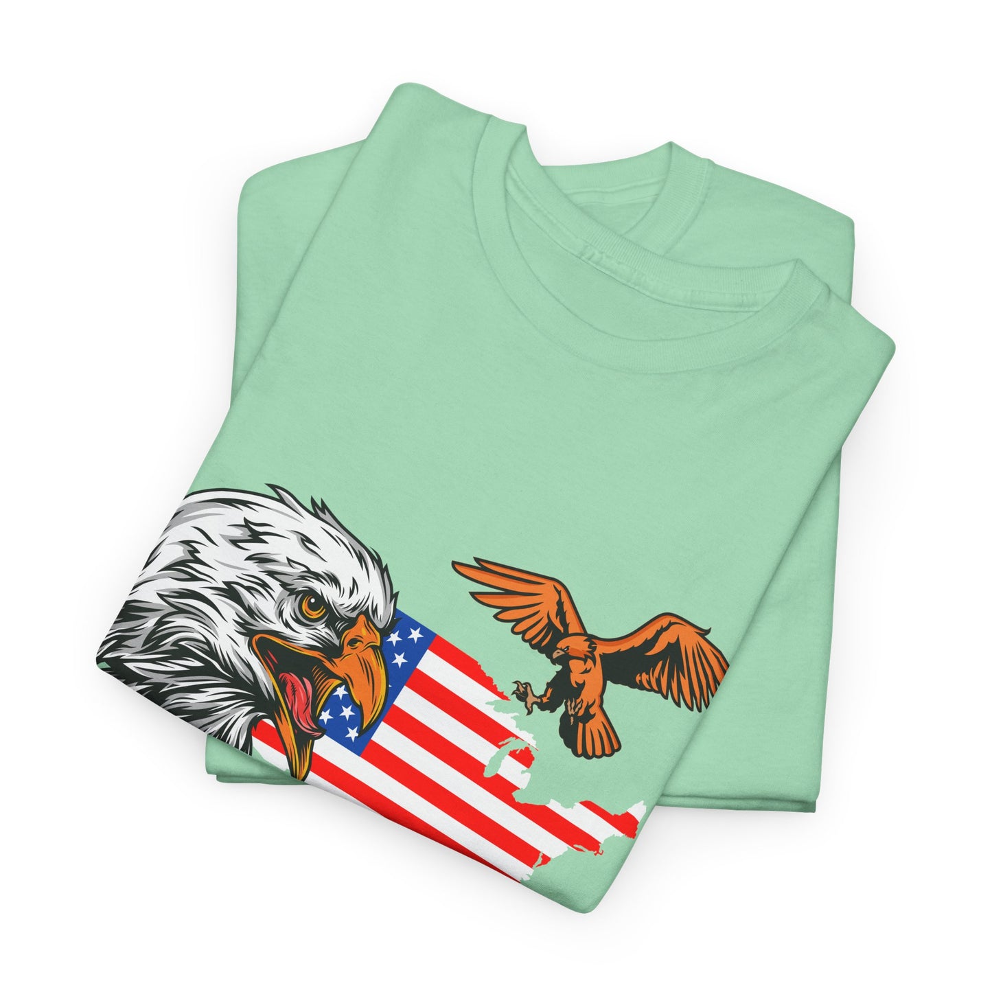 Unisex Heavy Cotton Tee with "Forever Free" Design - Perfect for Patriotic Events, July 4th Celebrations, Gifts, Summer Wear, Casual Outfits - 13692