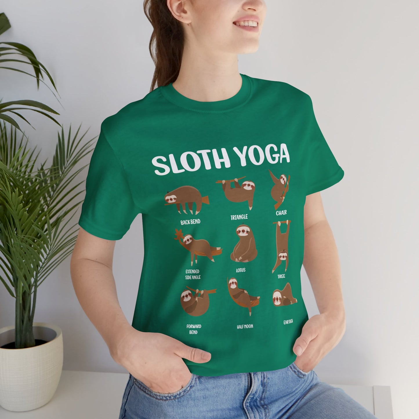 Sloth Yoga - Unisex Jersey Short Sleeve Tee - 12534