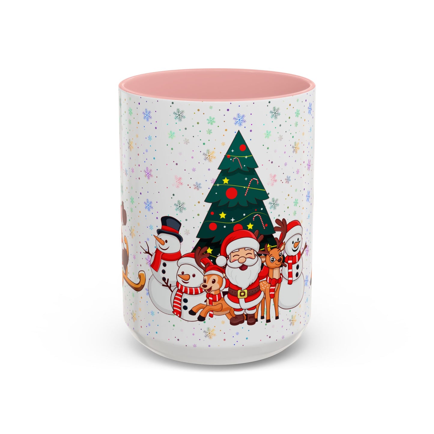 Christmas Party,  Santa,  Snowman, & Reindeer -  Accent Coffee Mug (11, 15oz) - 10428