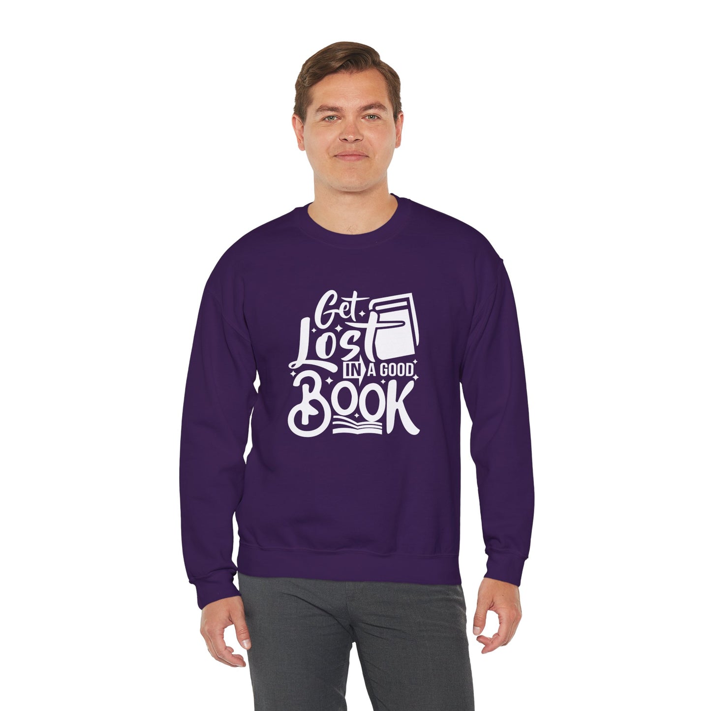 Get Lost in A Good Book - Unisex Heavy Blend™ Crewneck Sweatshirt - 10691