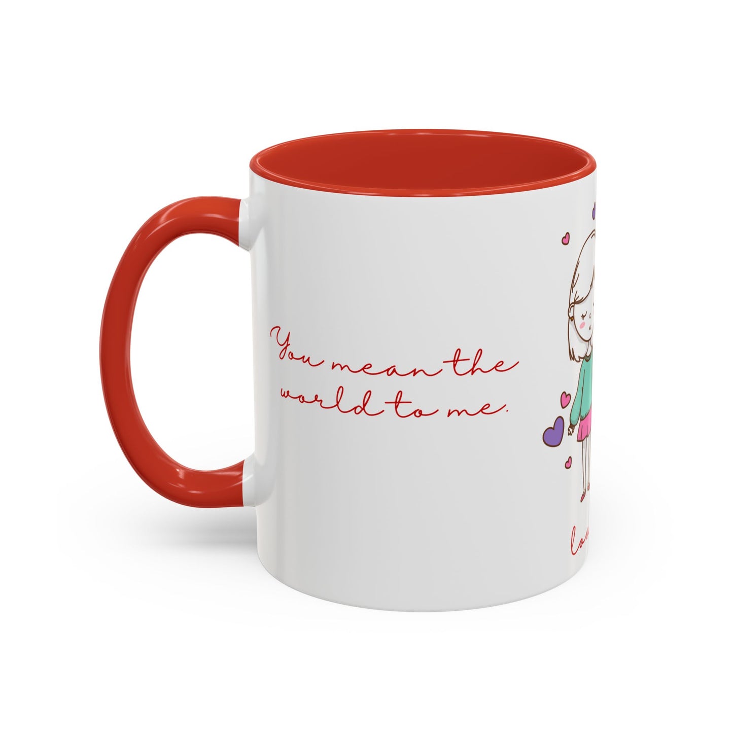Cute Couple, Love You - Accent Coffee Mug (11, 15oz) - 11472