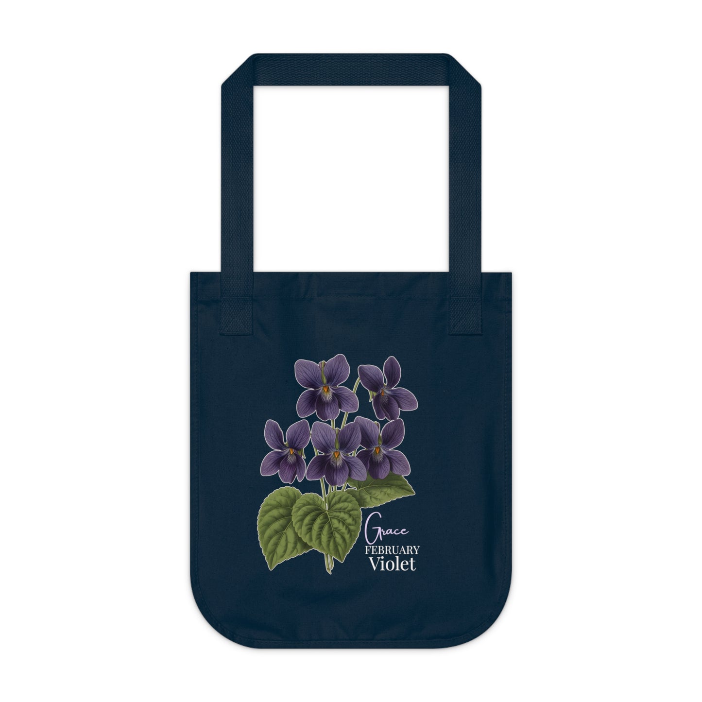 February Violet Birth Flower Tote Bag - 14694