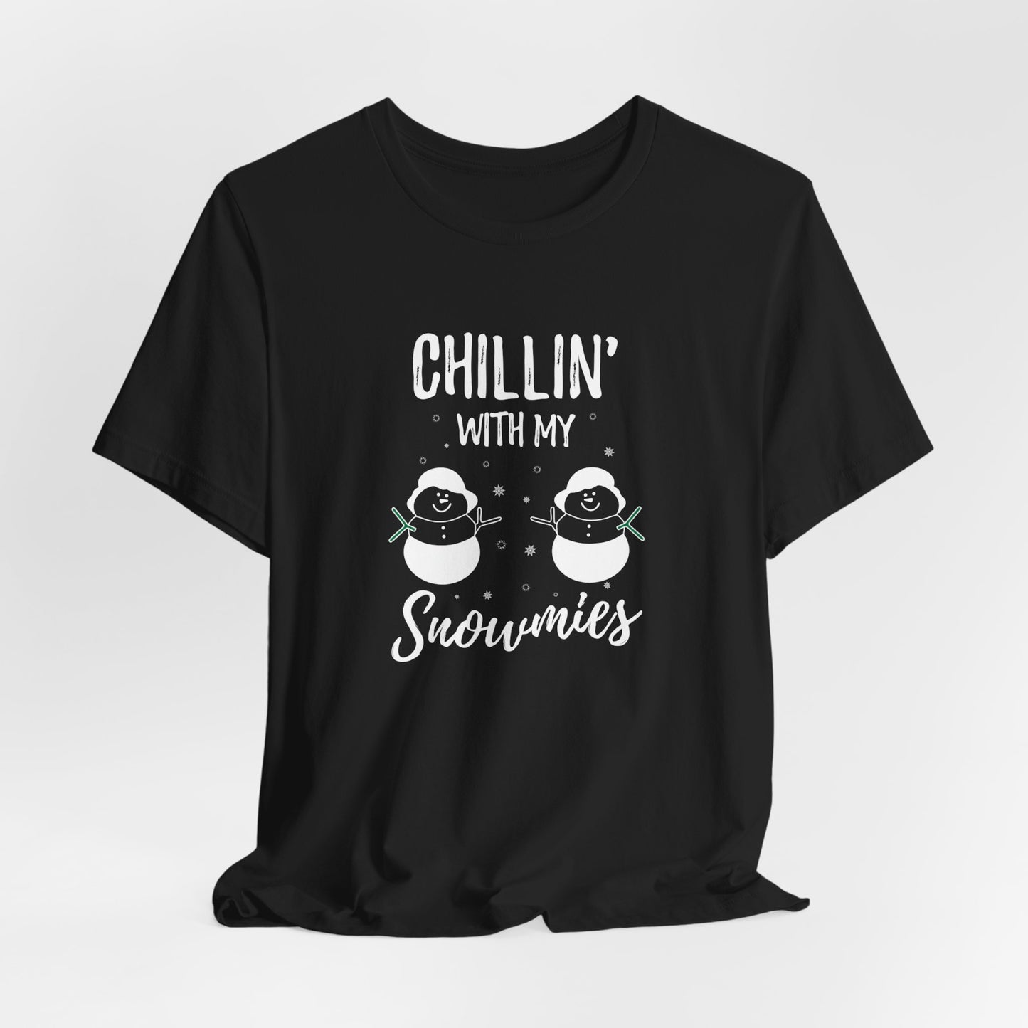 Christmas: Chillin With My Snowmies - Unisex Jersey Short Sleeve Tee