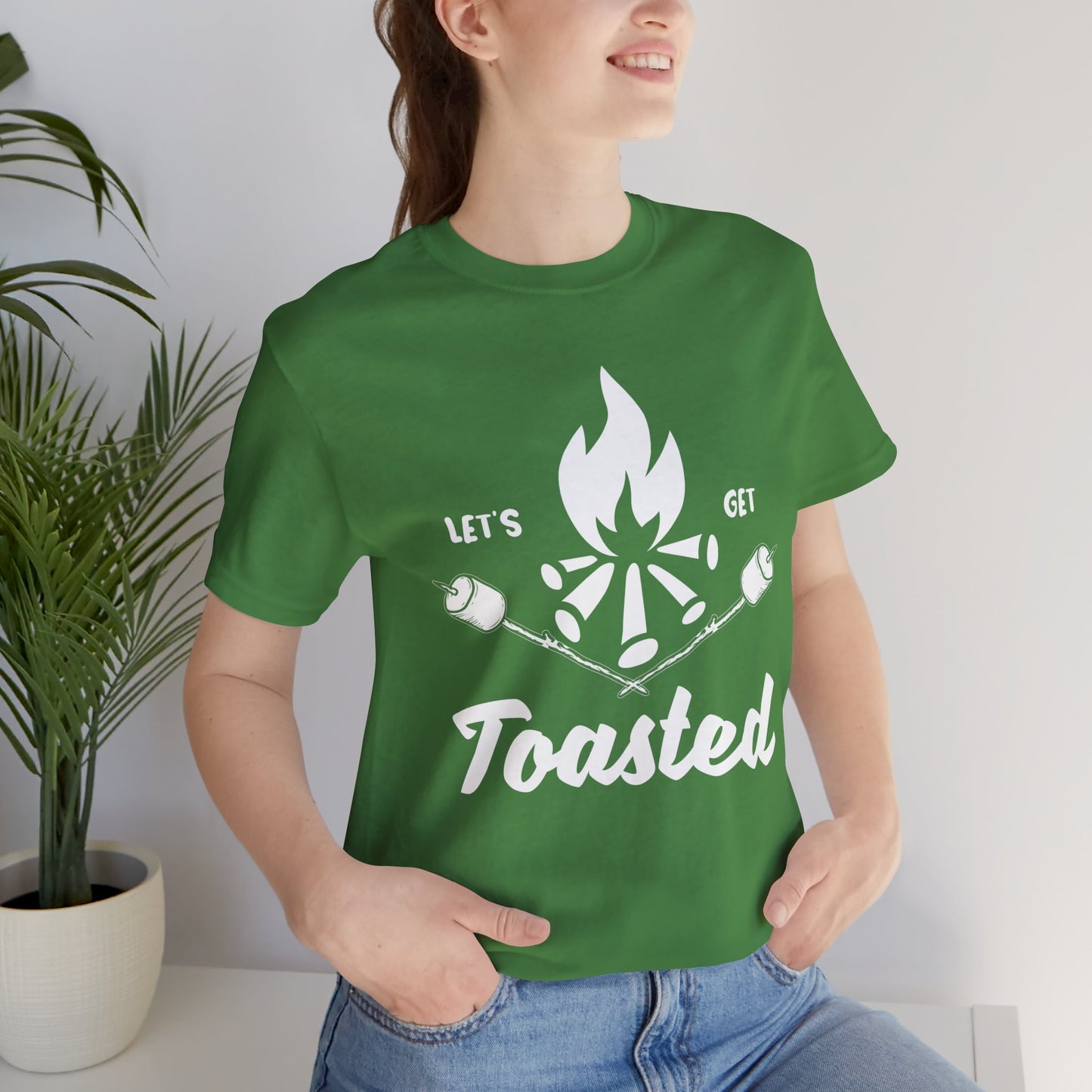 Camping: Let's Get Toasted - Unisex Jersey Short Sleeve Tee