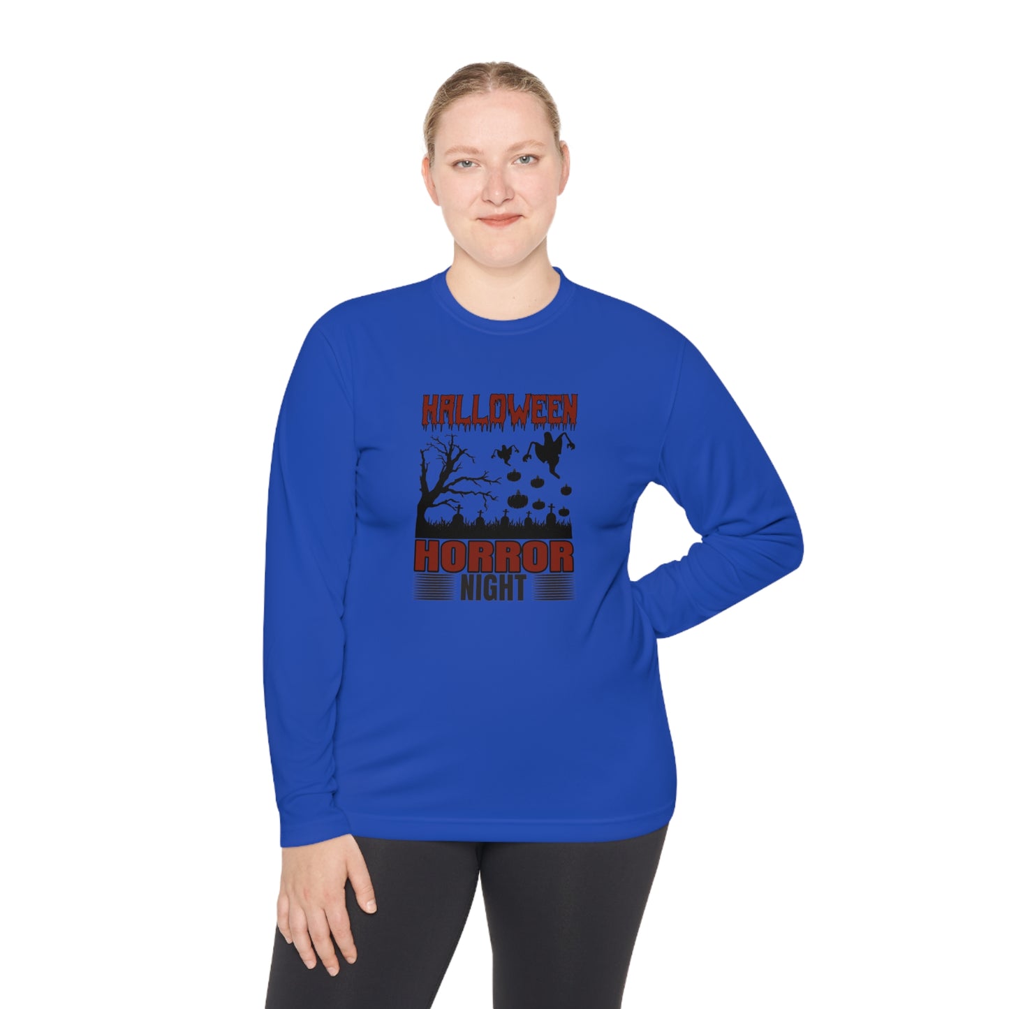 Halloween Horror Night - Unisex Lightweight Long Sleeve Tee