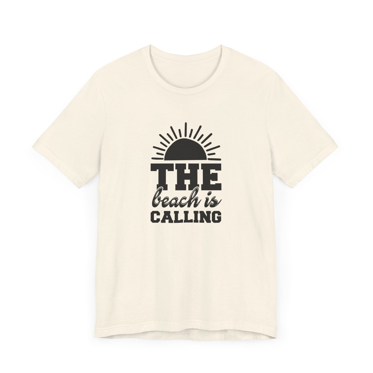 Summer: The Beach Is Calling - Unisex Jersey Short Sleeve Tee