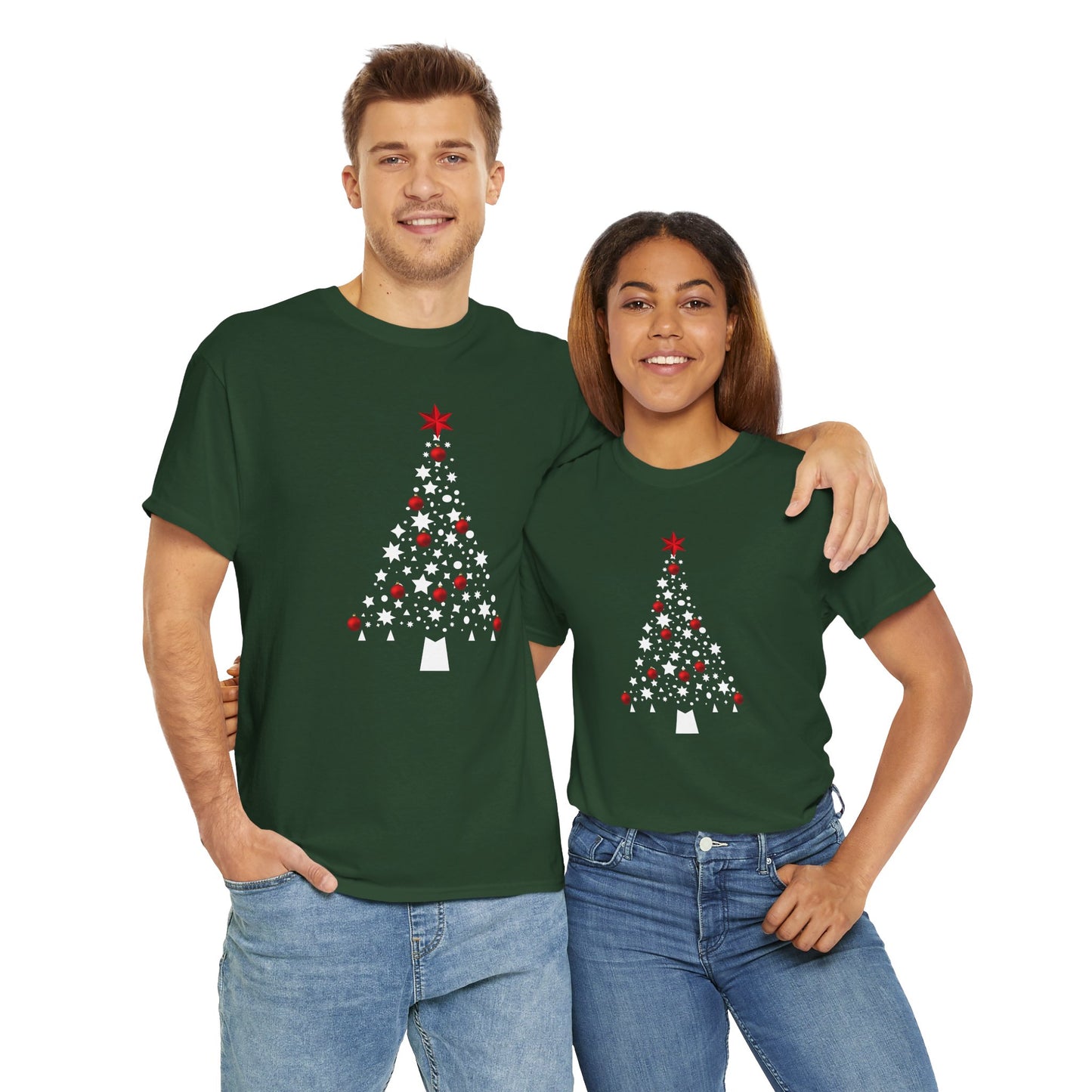 Christmas Tree - Unisex Heavy Cotton Tee