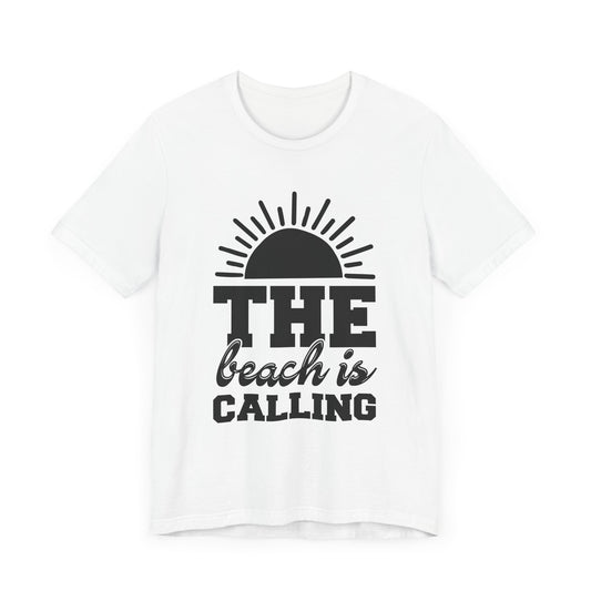 Summer: The Beach Is Calling - Unisex Jersey Short Sleeve Tee - 13186