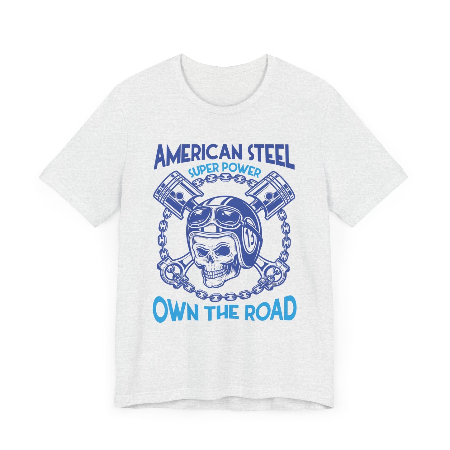 American Steel, Super Power On The Road - Unisex Jersey Short Sleeve Tee - 13557