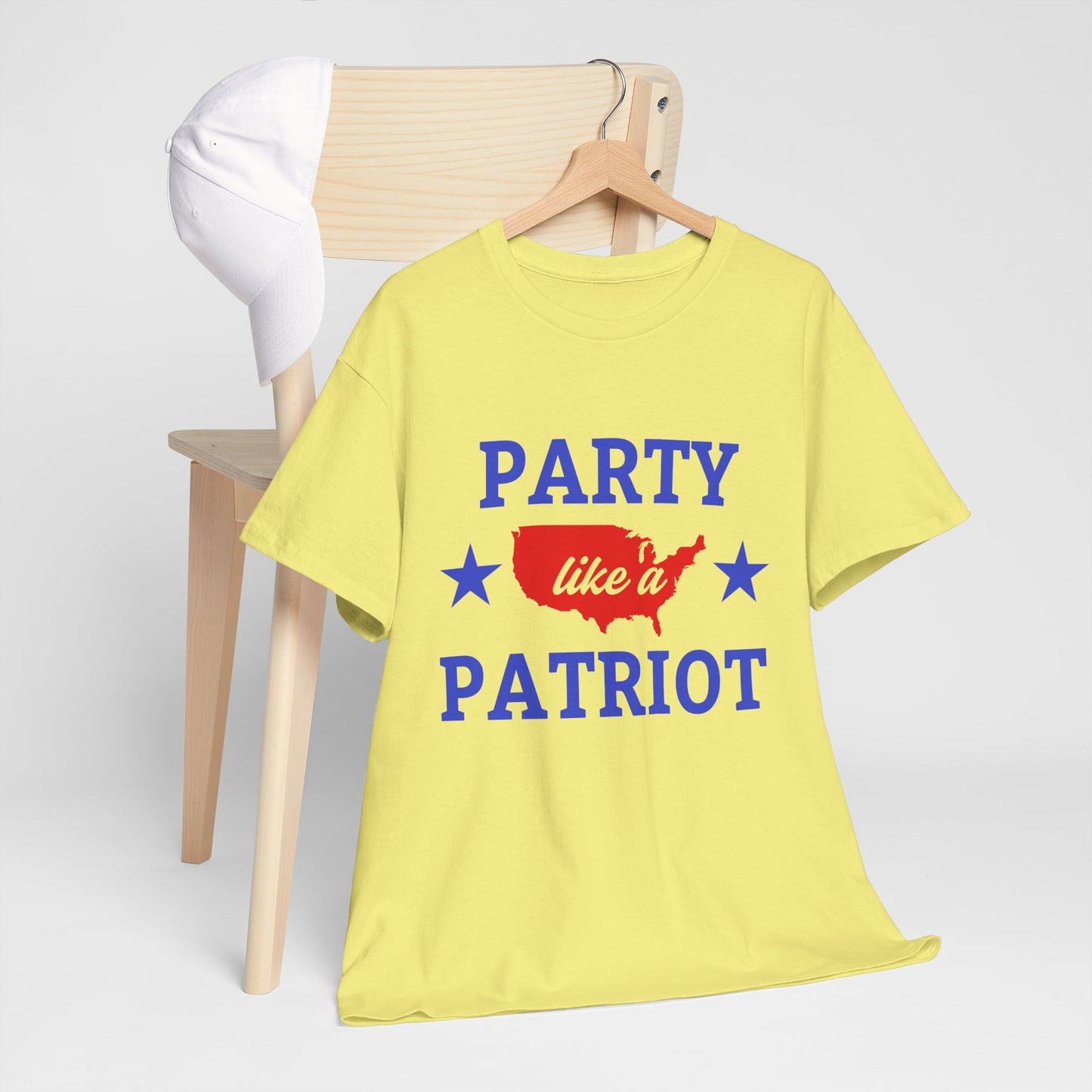 Patriotic Party Tee - Celebrate Independence, Fun Gatherings, BBQs, Gift for Patriots, Unisex Heavy Cotton T-shirt - 13732