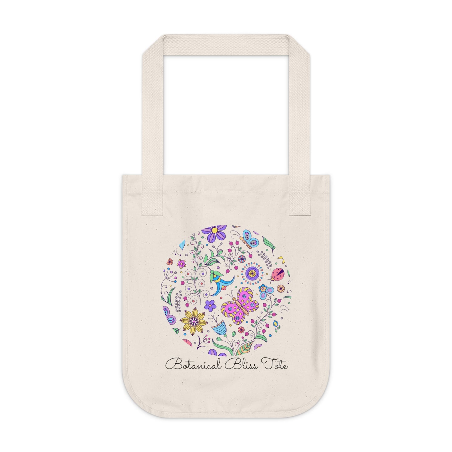 Organic Canvas Tote Bag | Wildflower Lovers