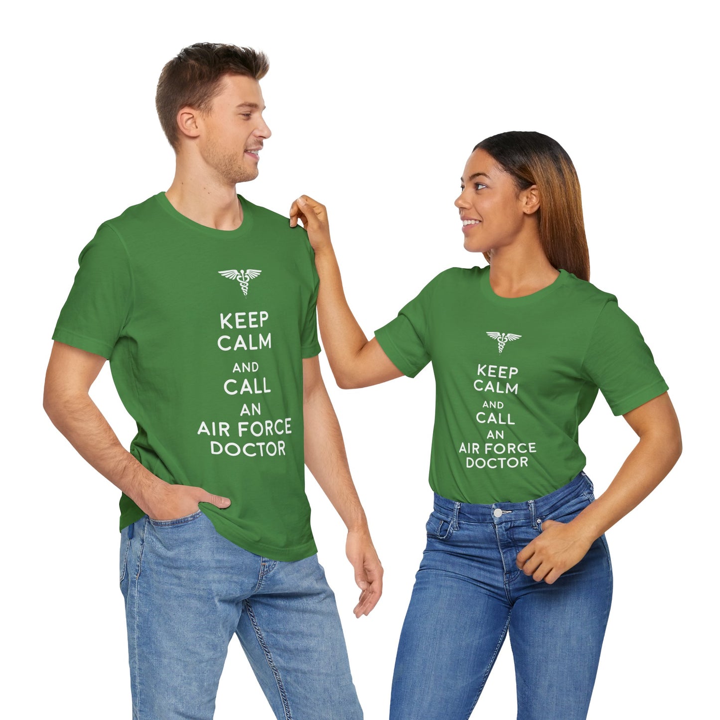Doctor:  Keep Calm & Call An Airforce Doctor - Unisex Jersey Short Sleeve Tee - 13795