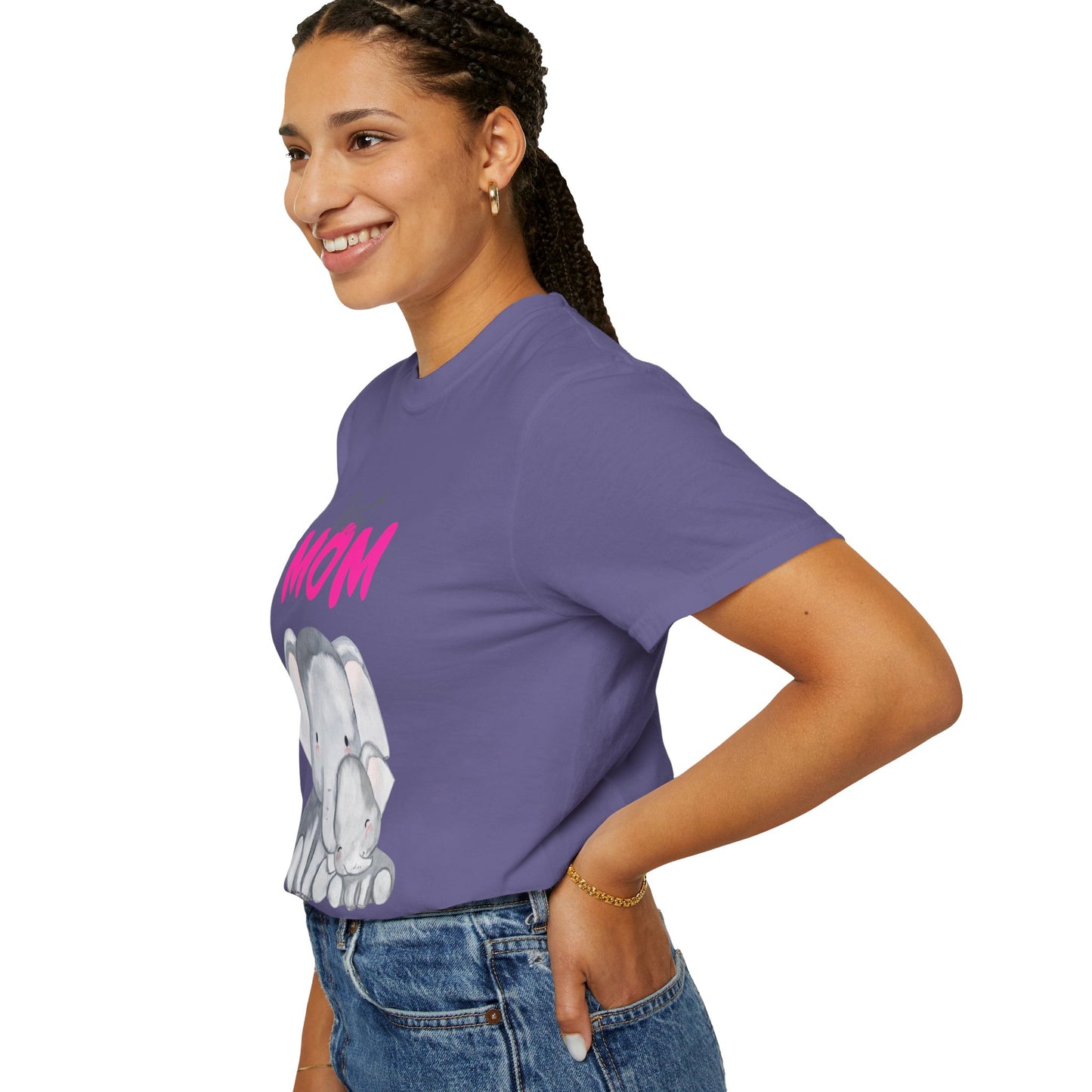 Best Mom Elephant Graphic T-Shirt for Mother's Day - 11820