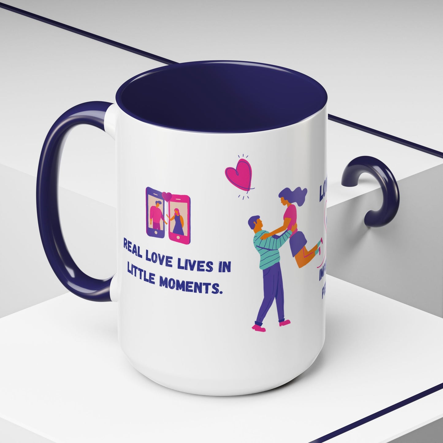 Love Sees Imperfection Perfectly. - Accent Coffee Mug (11, 15oz) - 11560