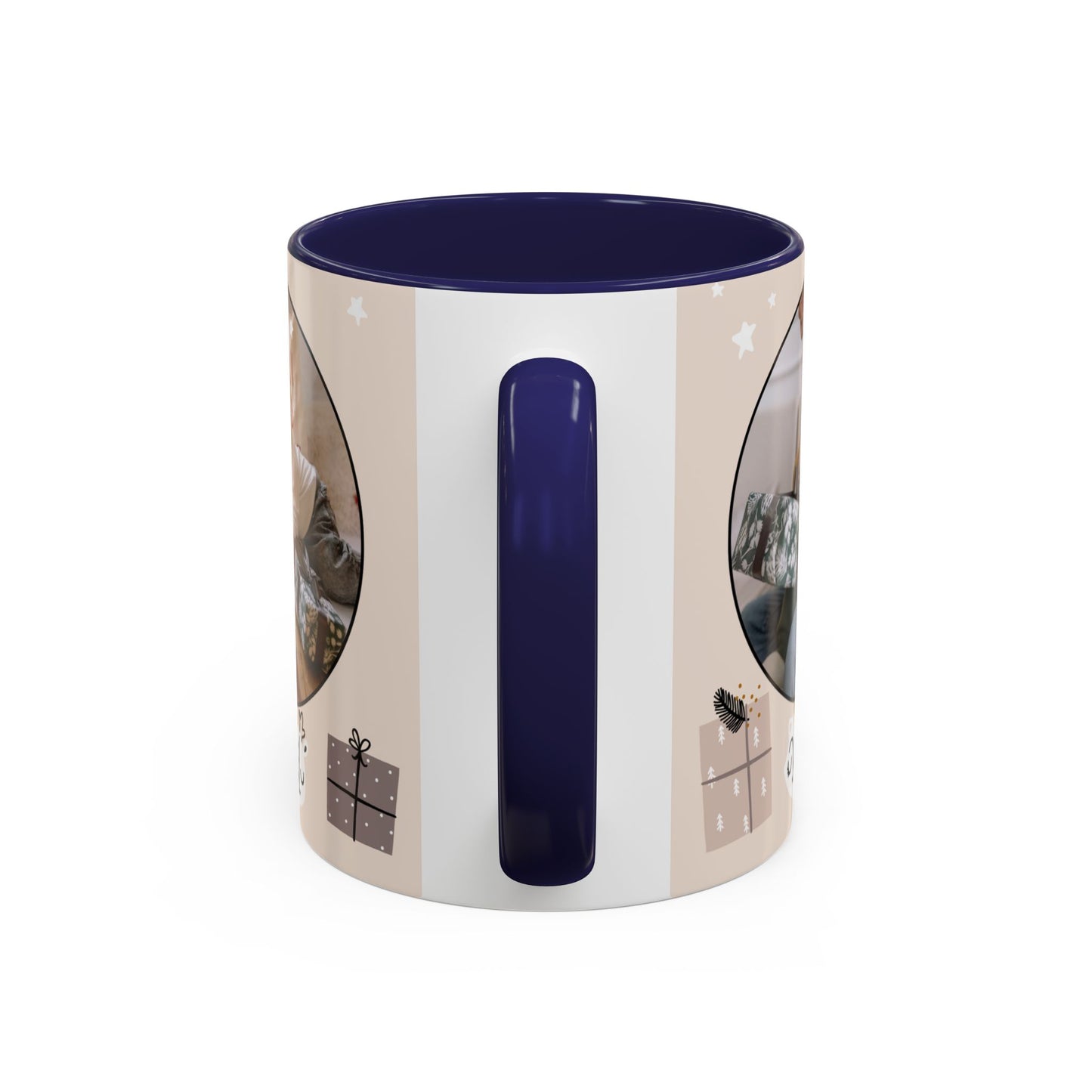 My First Christmas, Customizable - Accent Coffee Mug (11, 15oz) - 10860