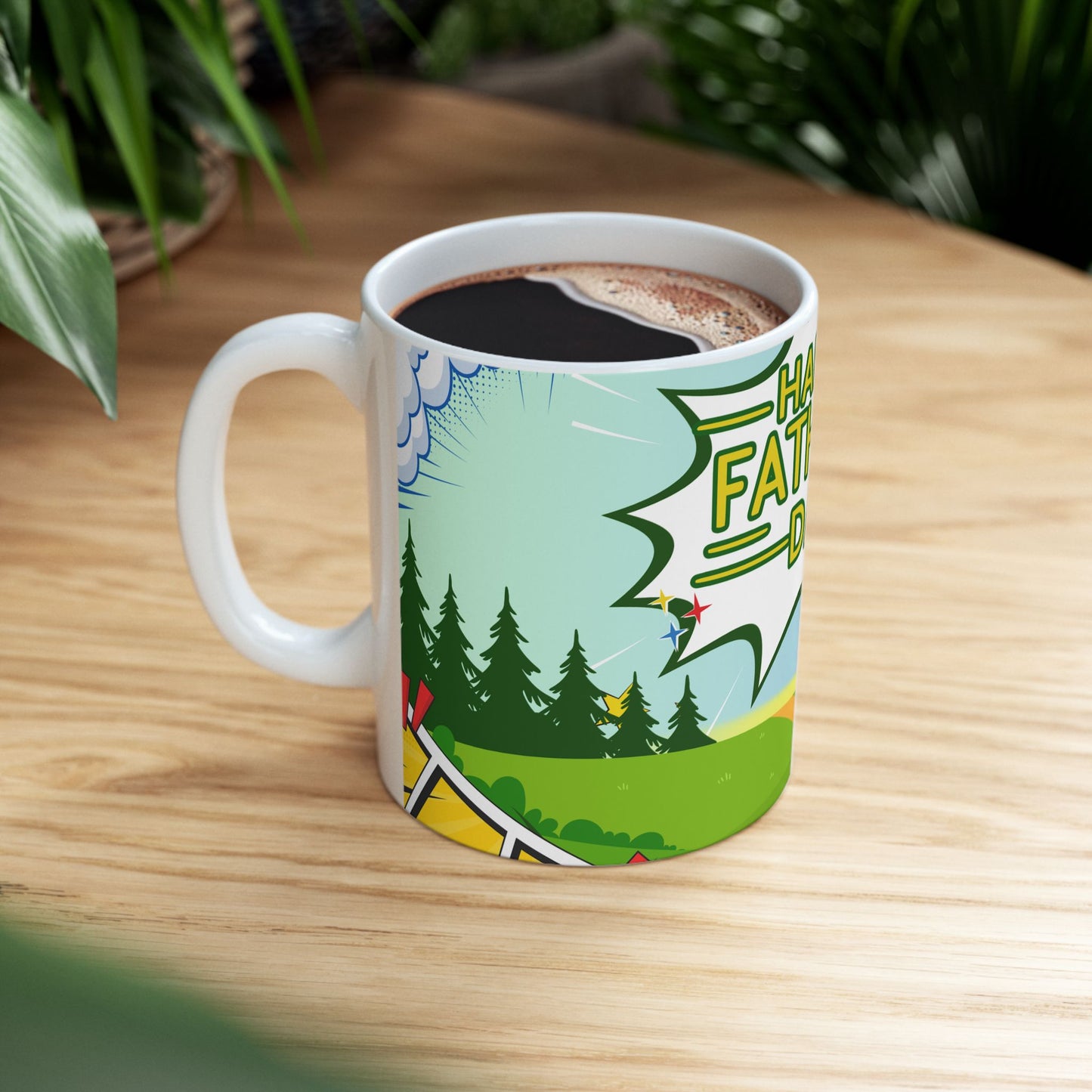 Happy Father's Day Ceramic Mug | Gift for Dad | Custom Coffee Cup for Father - 14060