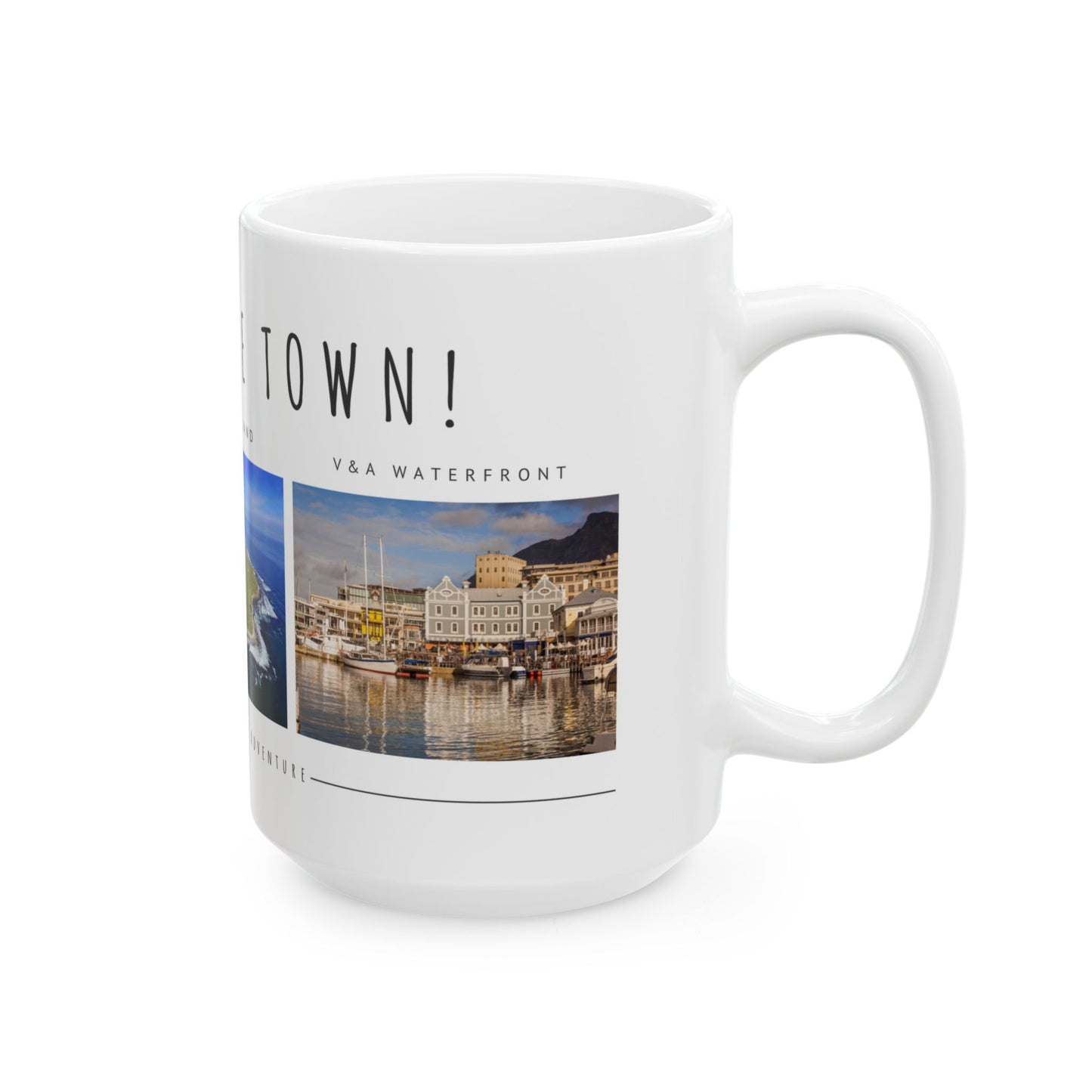 Hello Cape Town Mug – Scenic Travel Ceramic Coffee Cup (11oz, 15oz) - 12021