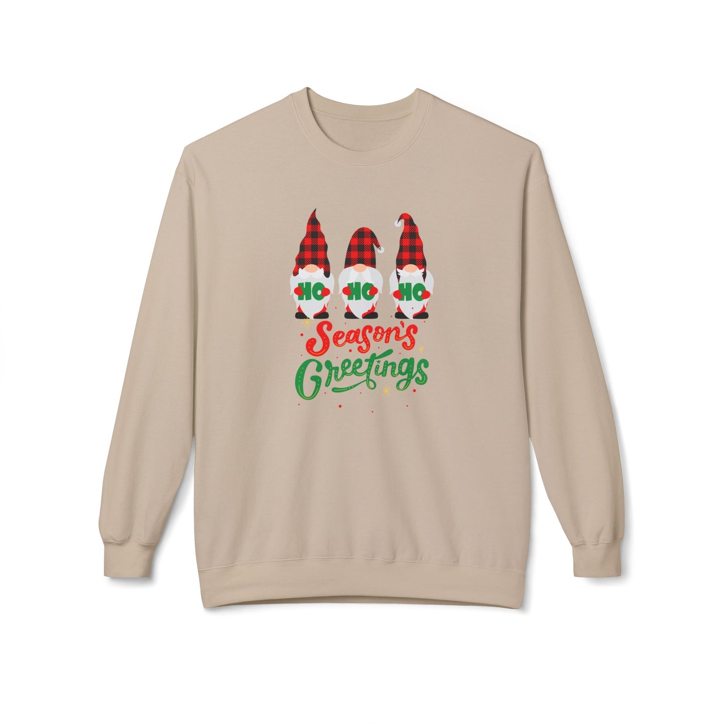 Ho Ho Ho, Season's Greetings - Unisex Midweight Softstyle Fleece Crewneck Sweatshirt - 10510