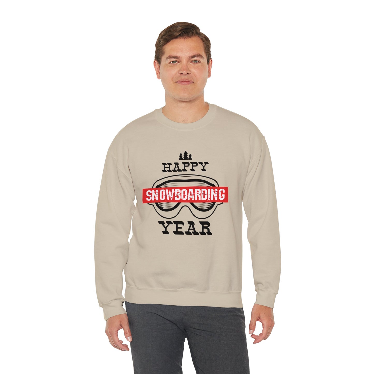 Happy Snowboarding Year - Unisex Heavy Blend™ Crewneck Sweatshirt