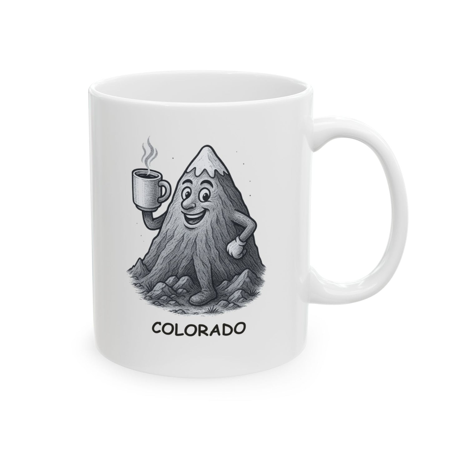 "Colorado: Where the air is thin, but the coffee is strong." Ceramic Mug - 13423