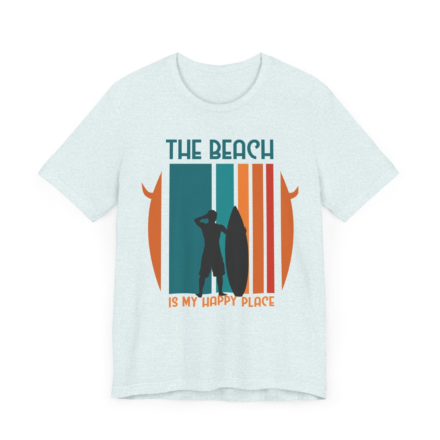 The Beach Is My Happy Place - Unisex Jersey Short Sleeve Tee - 13131