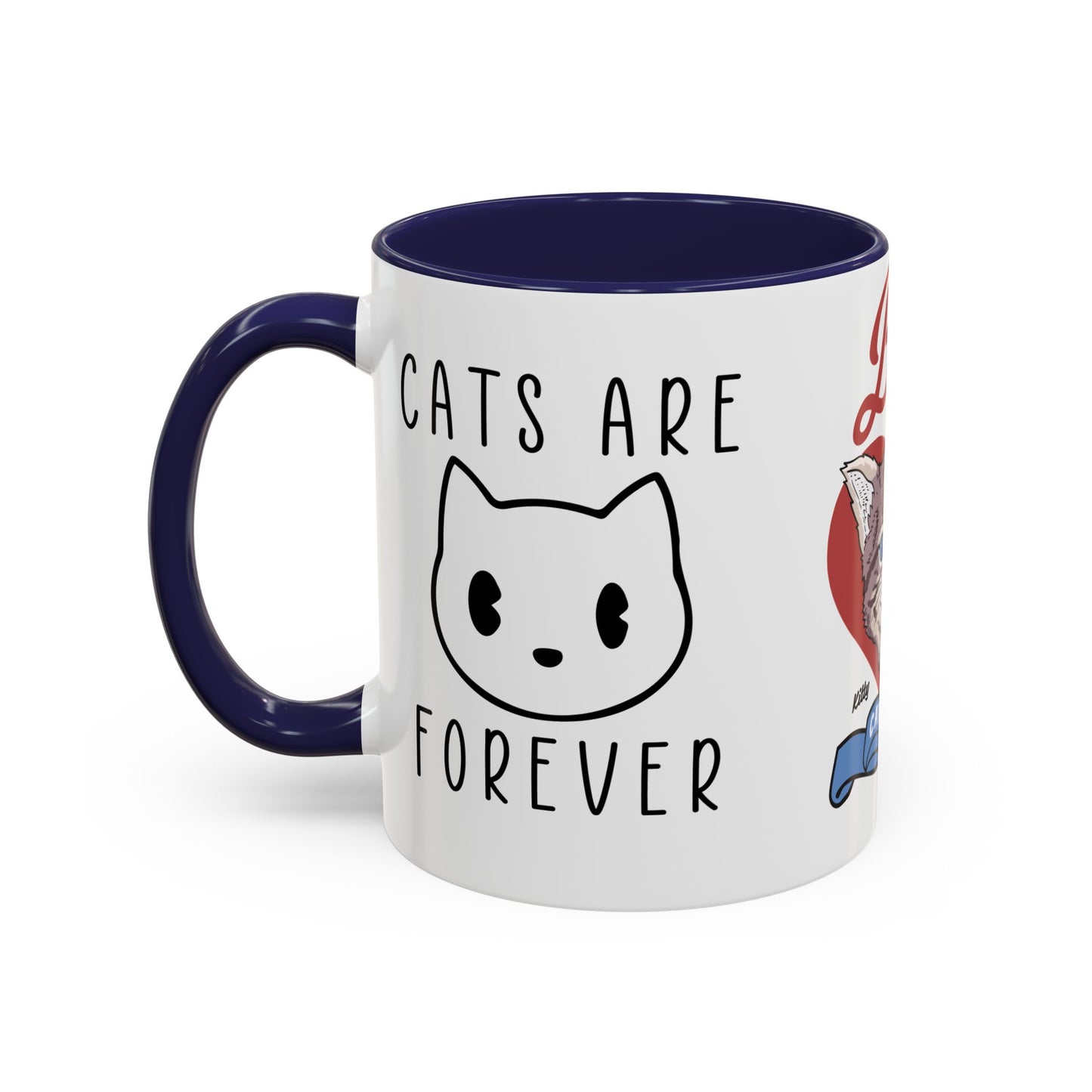 Best Ever Cat Mama - Accent Coffee Mug (11, 15oz)