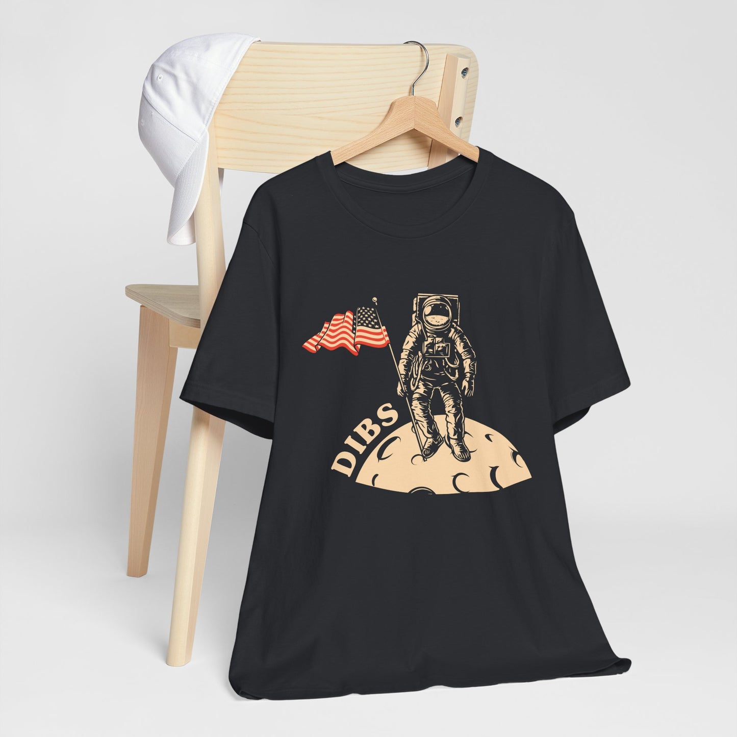US, July 4th,  Astronaut Adventure Tee - DIBS on the Moon, Space Lover Shirt,  Unisex Astronaut Tee - 13737