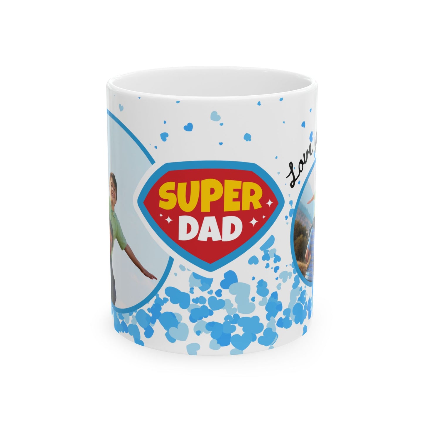 Super Dad Ceramic Mug - Perfect Gift for Father's Day, Birthdays, or Family Celebrations, Personalized Coffee Cup, Unique Dad Mug - 14001