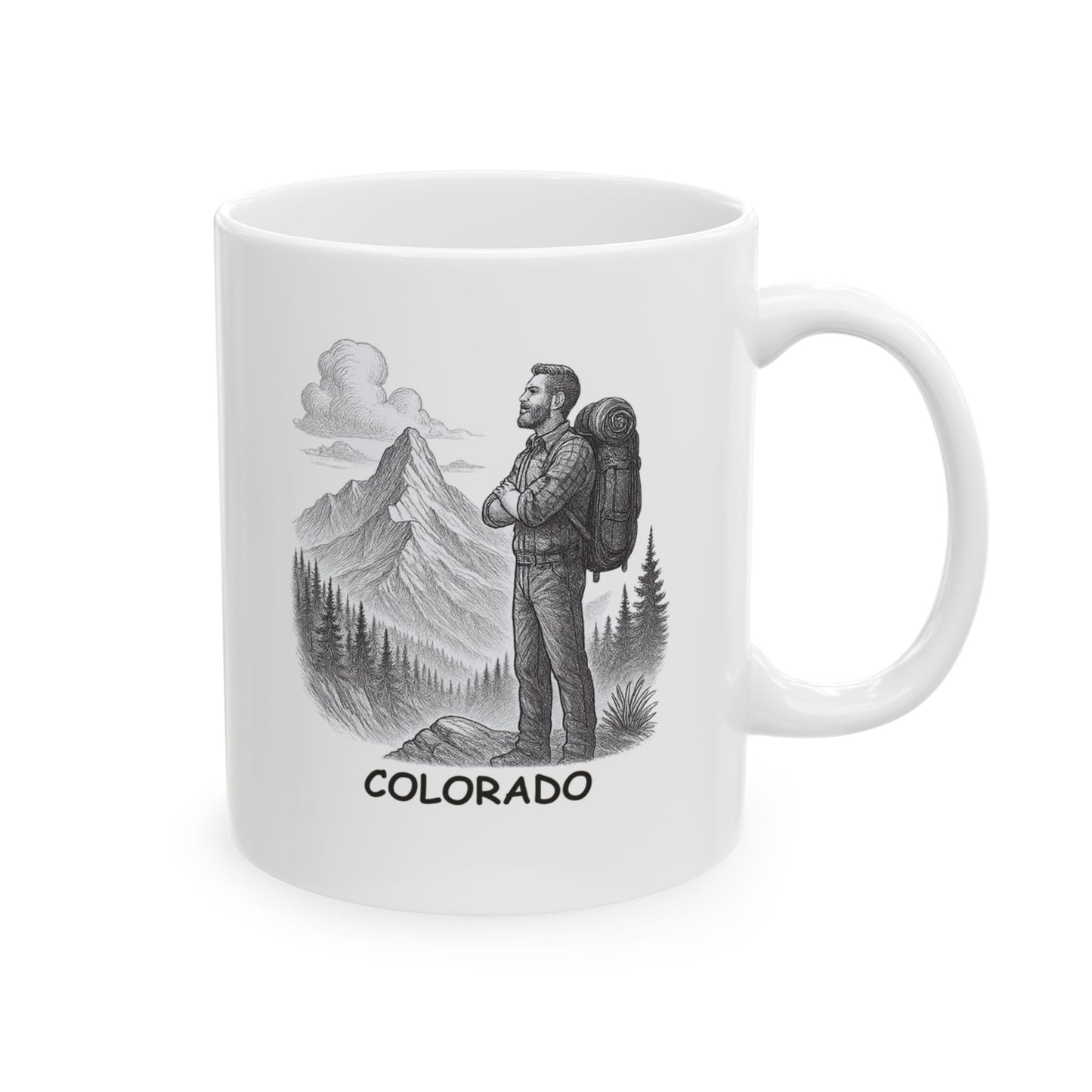 "Colorado: Where the mountains are tall, and so are our expectations." Ceramic Mug - 13505