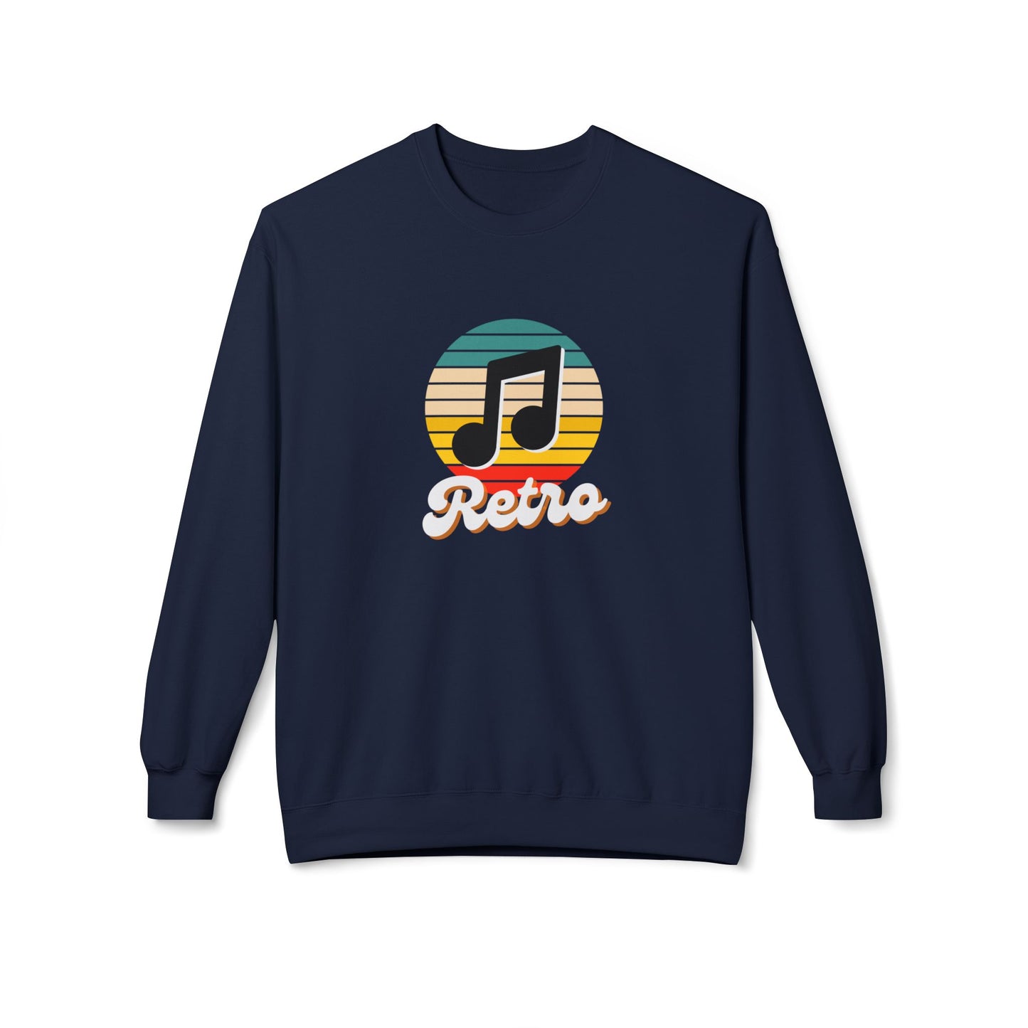 Retro Music - Unisex Midweight Softstyle Fleece Crewneck Sweatshirt - 10606