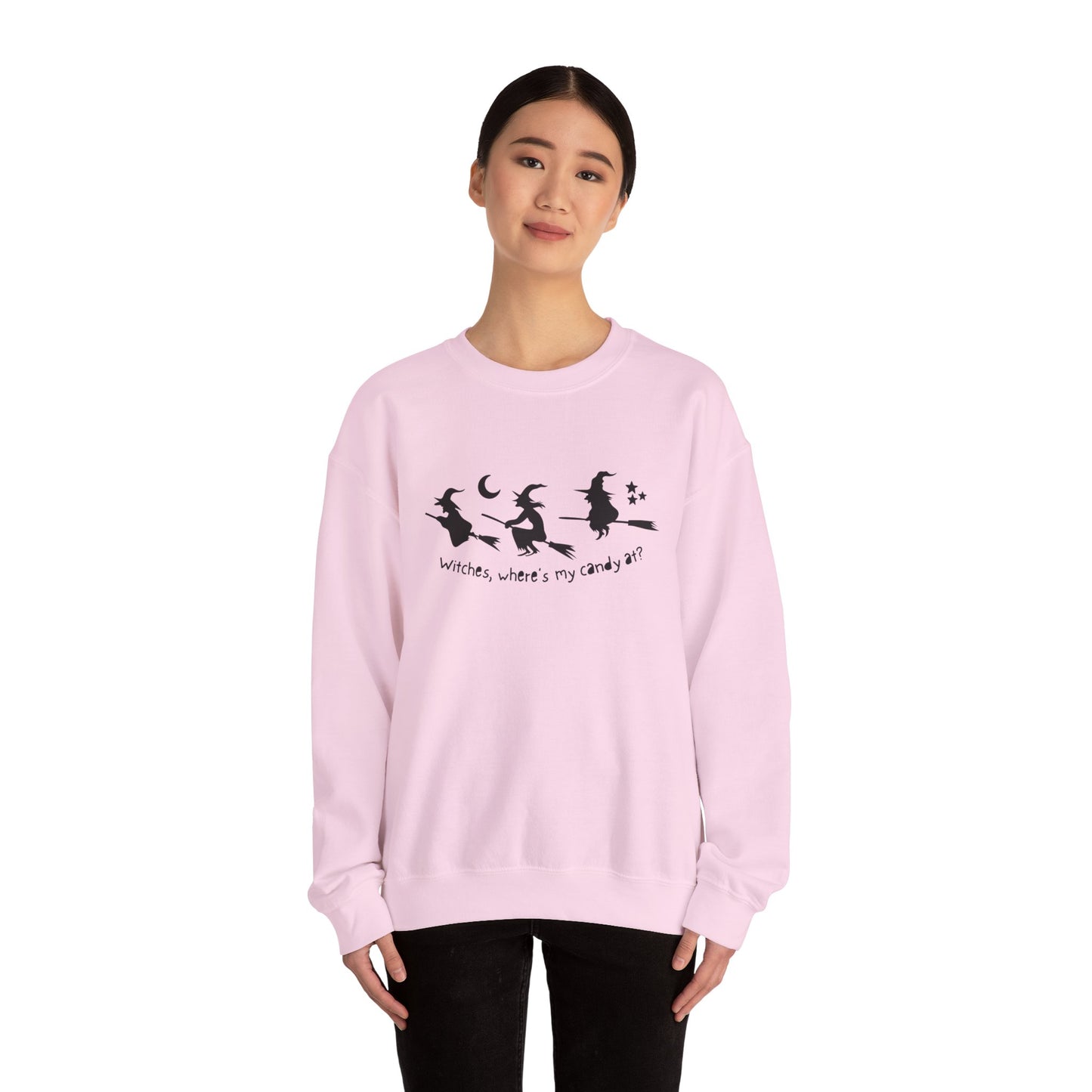 Witches, Where's Mt Candy At? - Unisex Heavy Blend™ Crewneck Sweatshirt