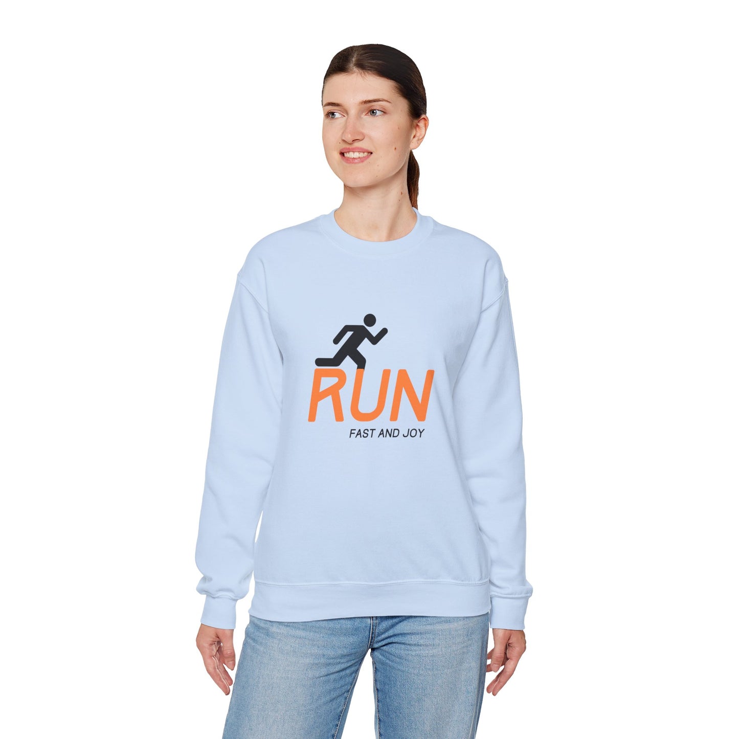 Run Fast & Joy - Unisex Heavy Blend™ Crewneck Sweatshirt